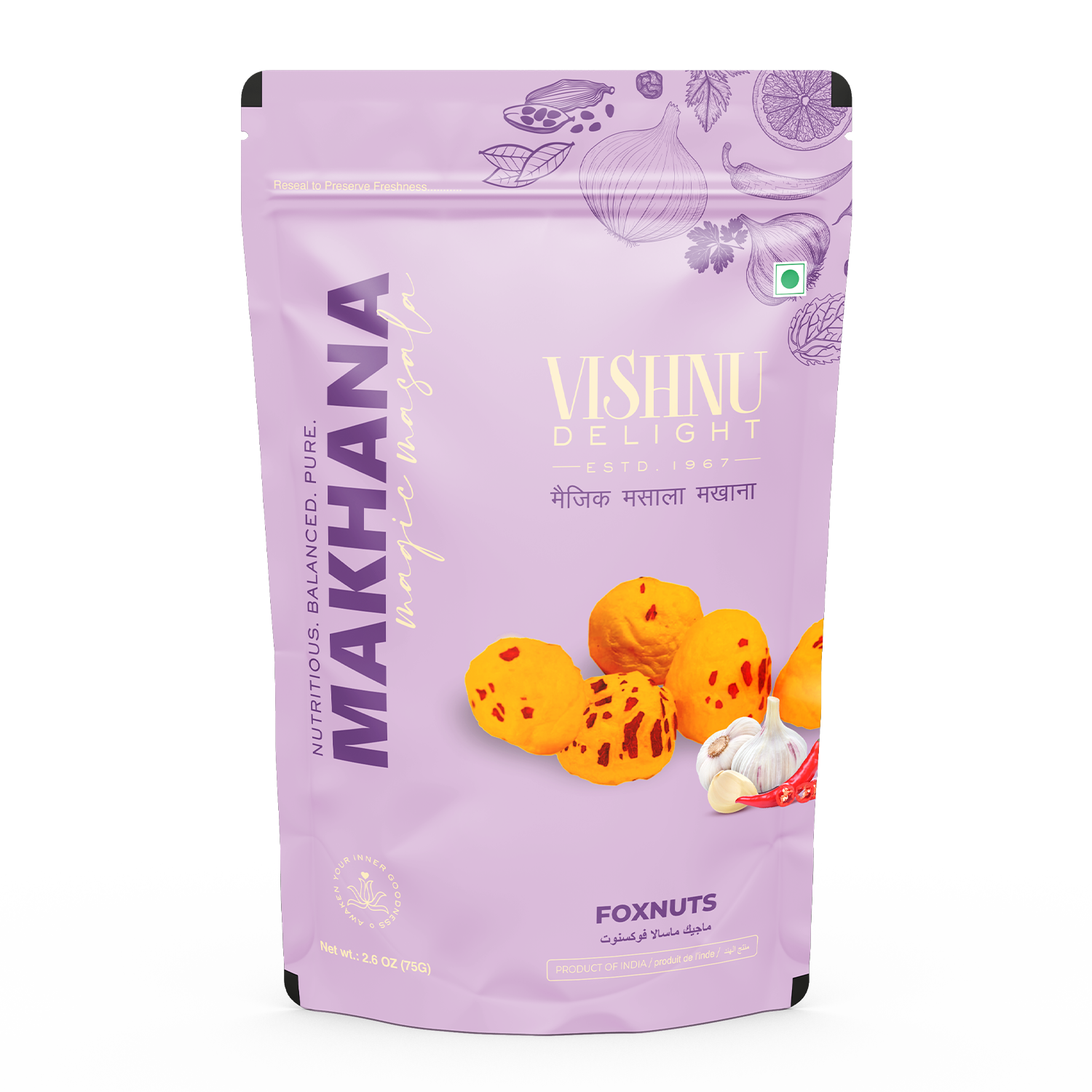 Magic Masala Makhana 60g – Tasty Roasted Snack