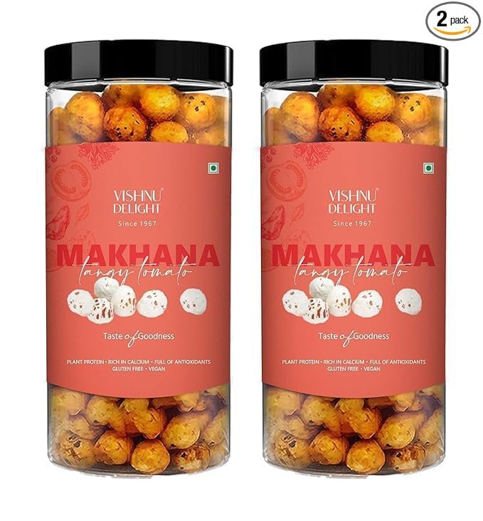 Vishnu Delight Tomato Treat Flavored Makhana – Buy Online