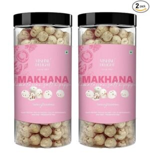 Organic Roasted Makhana – Himalayan Salt & Pepper Flavor