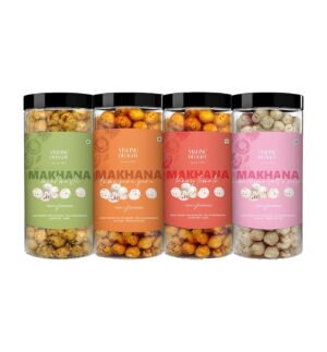 Organic Makhana Combo Pack – Crunchy & Healthy Snack in 4 Flavors