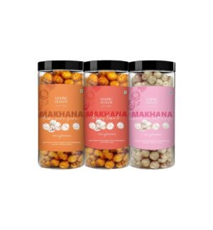 Organic Makhana Combo – Peri Peri, Tangy Tomato & Himalayan Salt