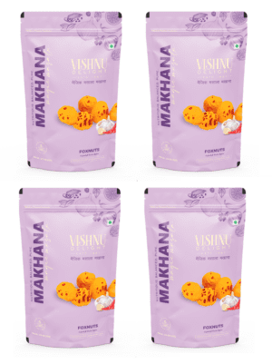 Vishnu Delight Roasted Makhana Magic Masala 60g – Pack of 4