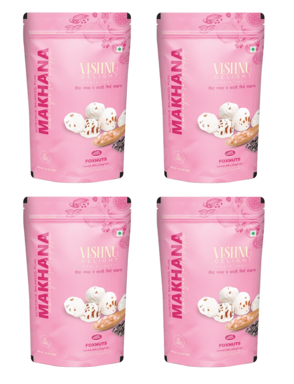 Roasted Makhana Himalayan Salt & Pepper 60g – Pack of 4