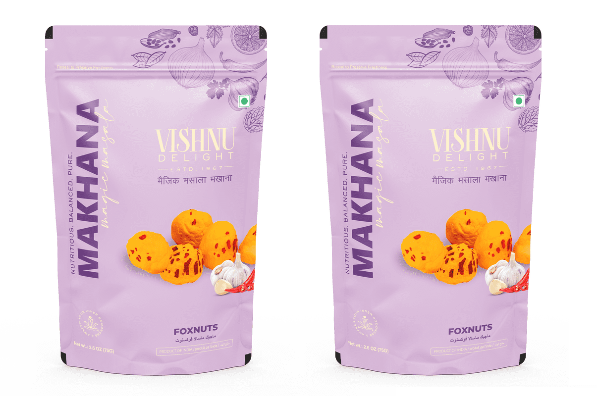 Roasted Makhana Magic Masala 60g – Pack of 2