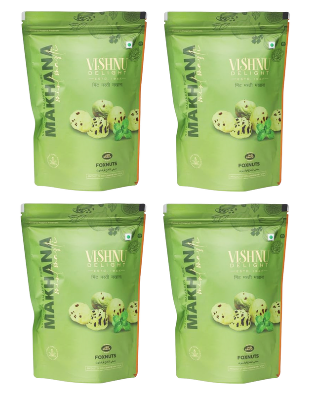Roasted Mint Masti Makhana 60g – Pack of 4